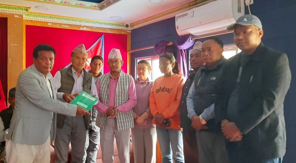 रेडक्रस भीमेश्वर नगर संयोजकमा रंगध्वज बुढाथोकी