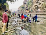 भष्मेश्वर घाटमा वाग्मती सफाइ महाअभियानको ५५२ औं शृङ्खला
