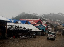 चैत्रमा पनि कालिञ्चोकमा हिमपात
