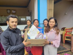 कालिञ्चोकमा शिशु स्याहार सामग्री वितरण