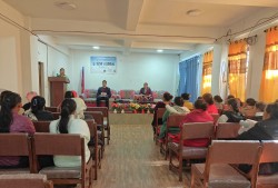 गौरीशंकर गाउँपालिकामा महिलालाई प्रस्ताव लेखन तथा अनुदान माग सम्बन्धी तालिम