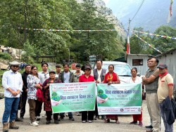 छ्योतछ्योतदेखि च्छोरोल्पासम्म पदमार्ग सरसफाई अभियान सुरु