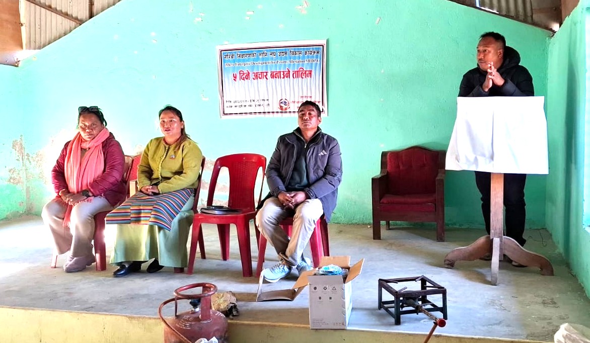 गौरीशंकर–५ सुरीमा पाँचदिने अचार बनाउने तालिम