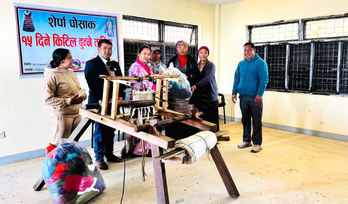 झ्याँकुमा १५ दिने किटिल बुन्ने तालिम सुरु