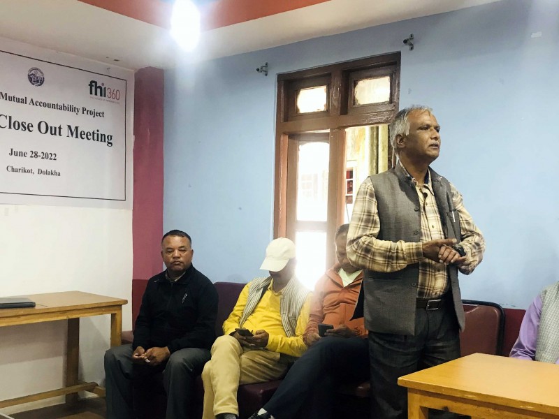 पारस्परिक जवाफदेहिता परियोजना सम्पन्न हुने